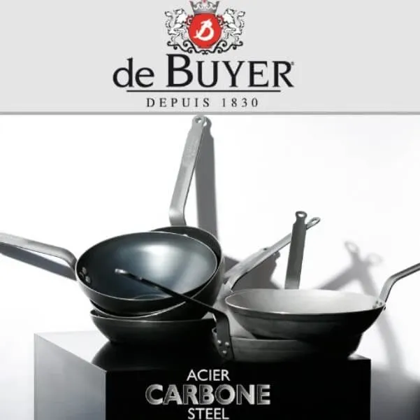 Сковорода Wok De Buyer Carbone Plus | діаметр 35.5 см (5114.35)