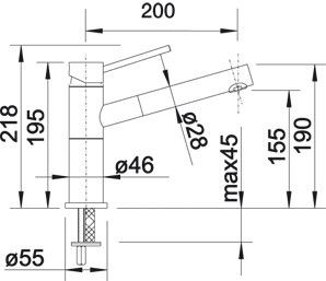 Змішувач Blanco ALTA-S Compact 526161