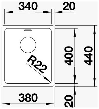 Мийка Blanco ANDANO 340-U 522955