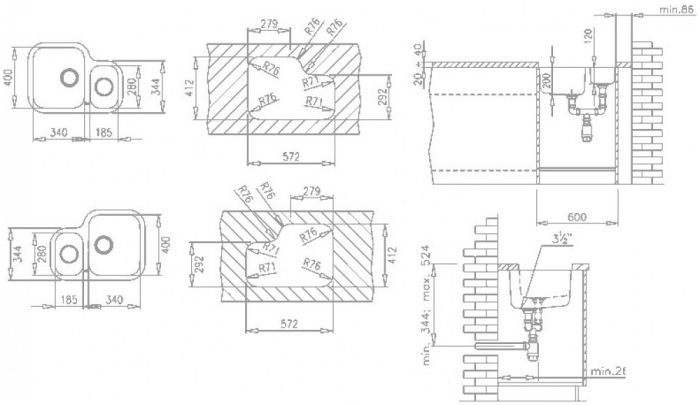 Мийка Teka BE 1 1/2B 625 10125160