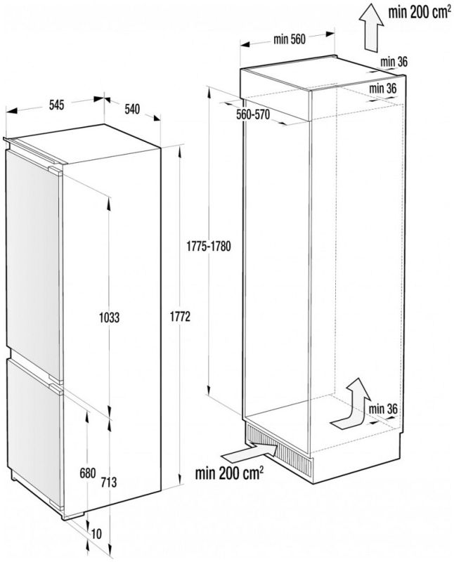 Холодильник Gorenje RKI2181E1