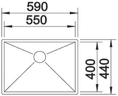 Мийка Blanco ZEROX 550-IF 521590