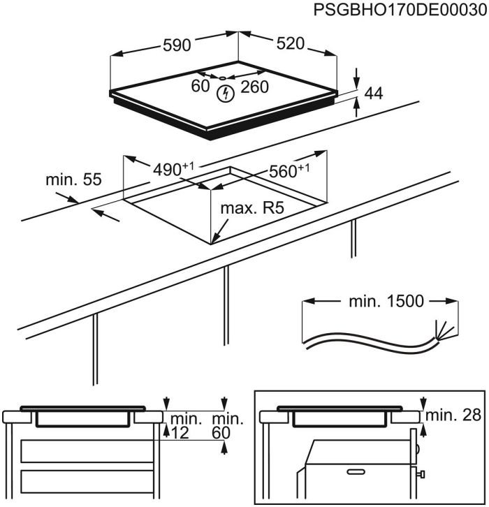 Варильна поверхня Electrolux EIV63440BW