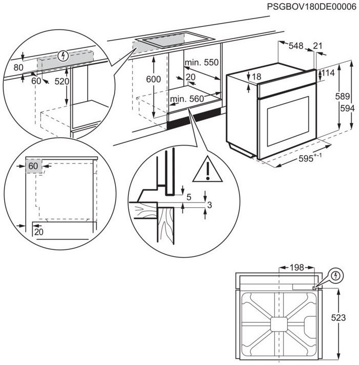 Духова шафа Electrolux OEF3H70TX