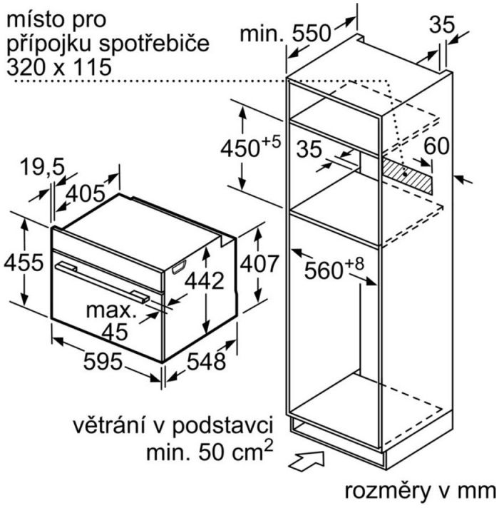 Духова шафа Bosch CMG633BW1