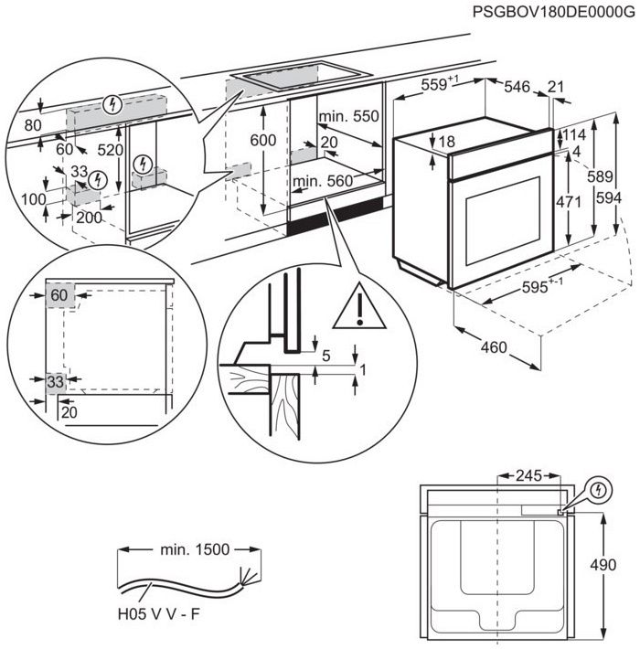 Духова шафа Electrolux OEE5H71Z