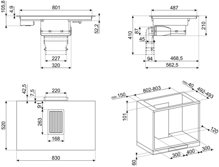 Варильна поверхня Smeg HOBD682D1