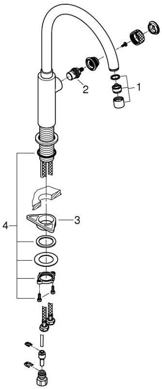 Змішувач GROHE Mono 31724000