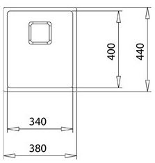 Мийка Teka FLEX LINEA RS 15 34.40 115000015