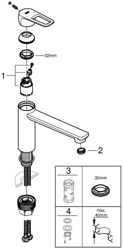 Змішувач GROHE BauLoop 31706000