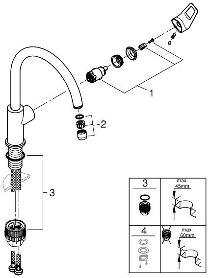 Змішувач GROHE BauLoop 31368001