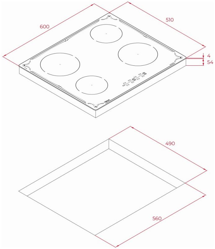 Варильна поверхня Teka IBR 64040 BK TTC 112520013
