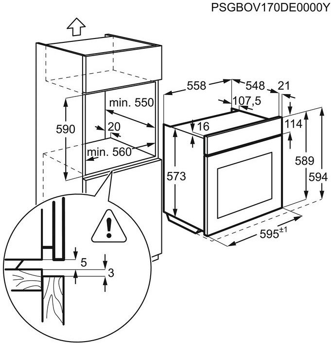 Духова шафа Electrolux OKE6P77WX