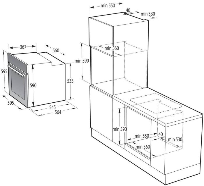 Духова шафа Gorenje BO6725E02BG