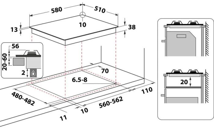 Варильна поверхня Whirlpool TKRL 661 IX