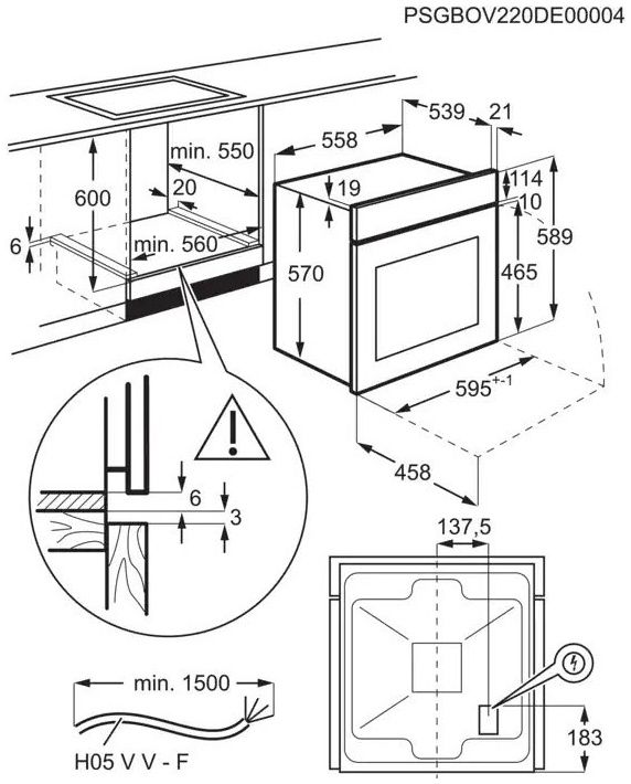 Духова шафа Electrolux EOF3H50BK
