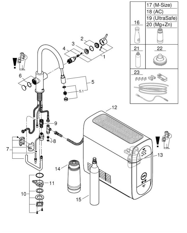 Змішувач GROHE BLUE HOME 31541000