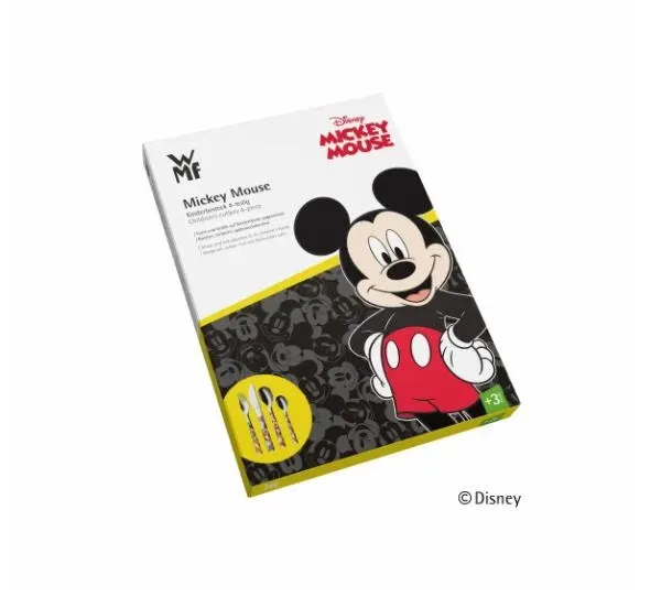 Набір столових приладів WMF Mickey Mouse | дитячий | 4 предмети (12 8295 6040)