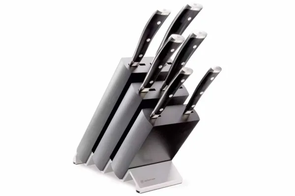 Набір ножів Wuesthof Classic Ikon | 7 шт. | чорний (1090370601)
